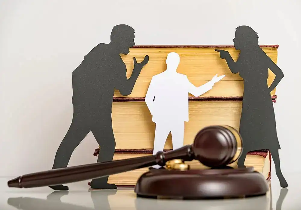 image of couple arguing through divorce Kendal
