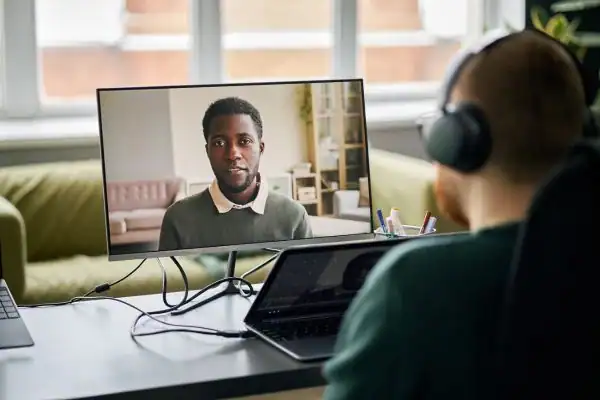 image of online mediation Kendal in progress.