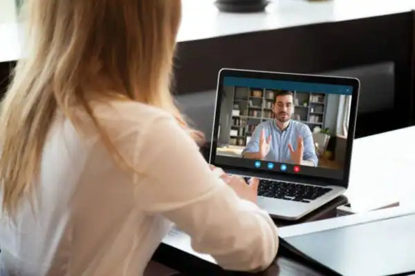 image of woman attending online mediation Kendal speak to our team today!