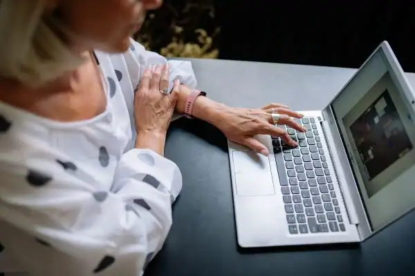 Image of woman attending online mediation Kendal services from Barker Mediation