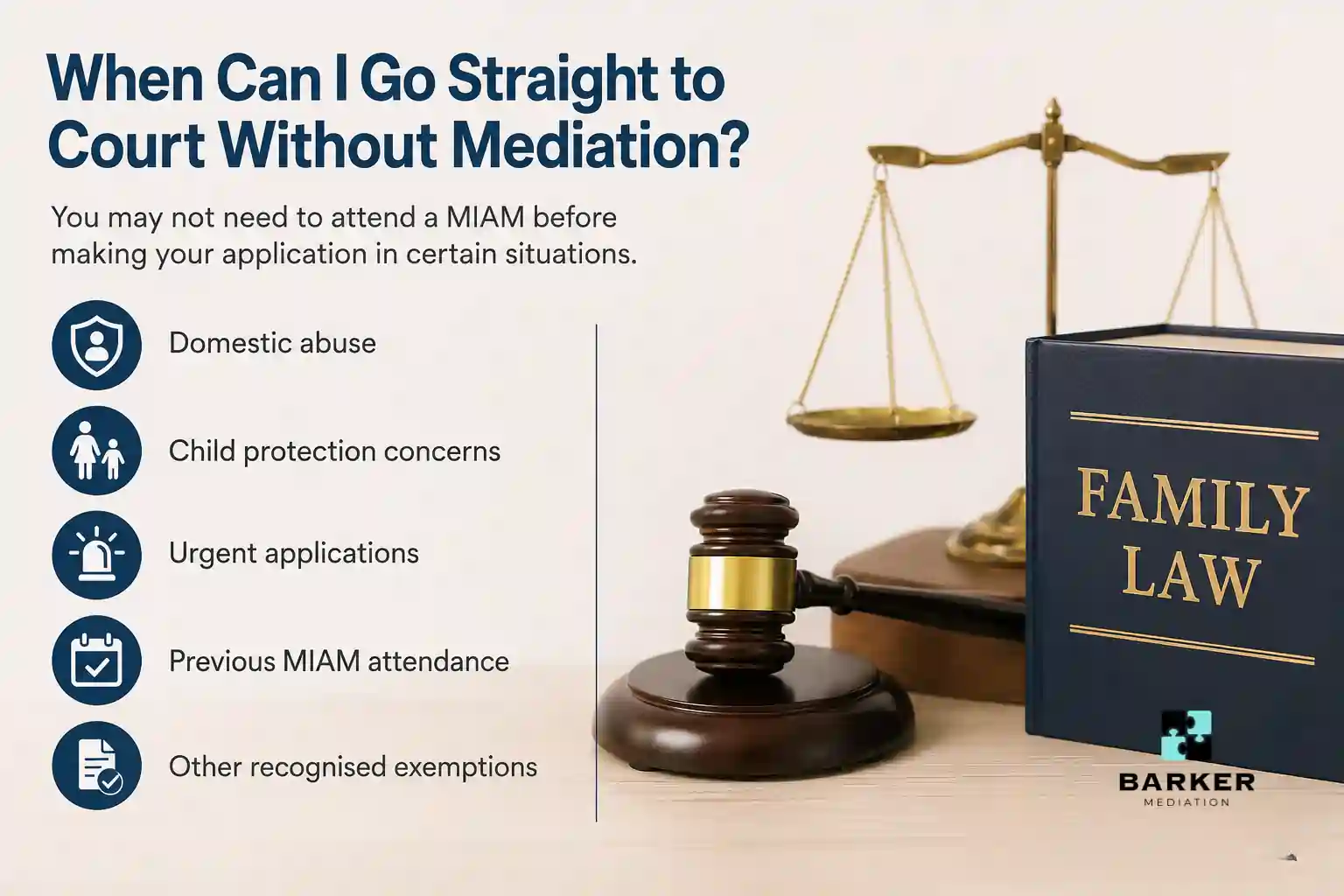 When Can I Go Straight to Court Without Mediation Kendal?